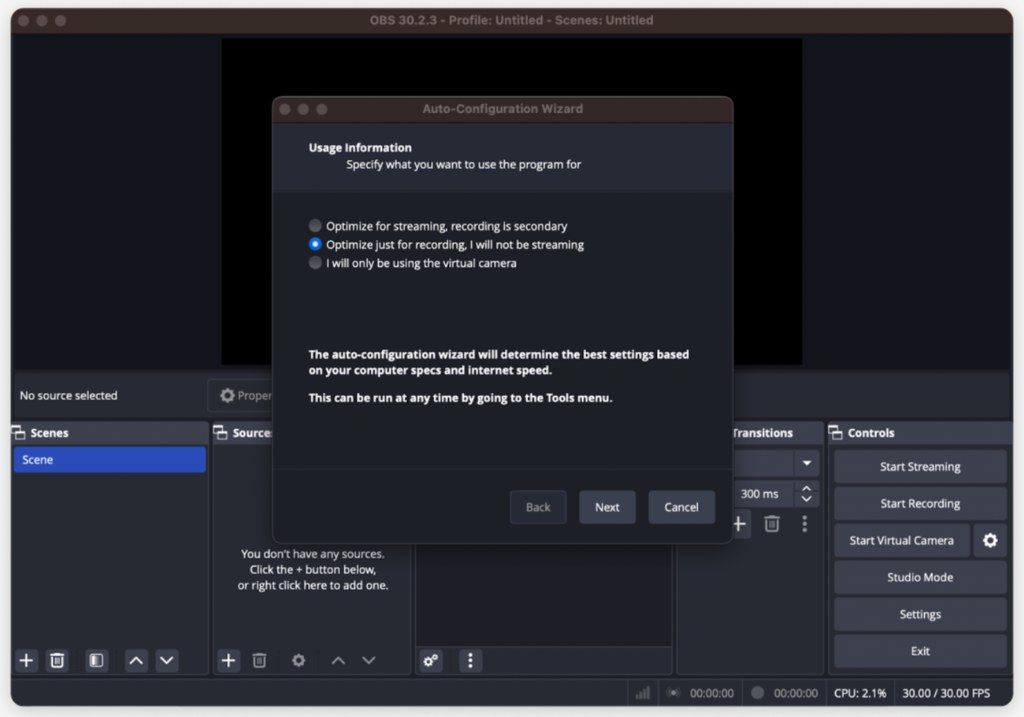 macOS Screen Recording permissions for OBS